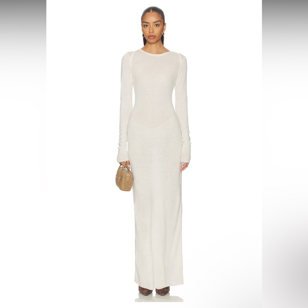 Skims Cashmere Long Sleeve Maxi Dress
